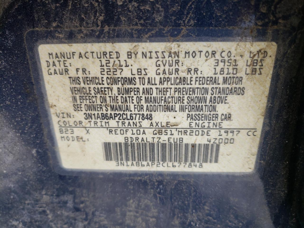 2012 Nissan Sentra - Image 13