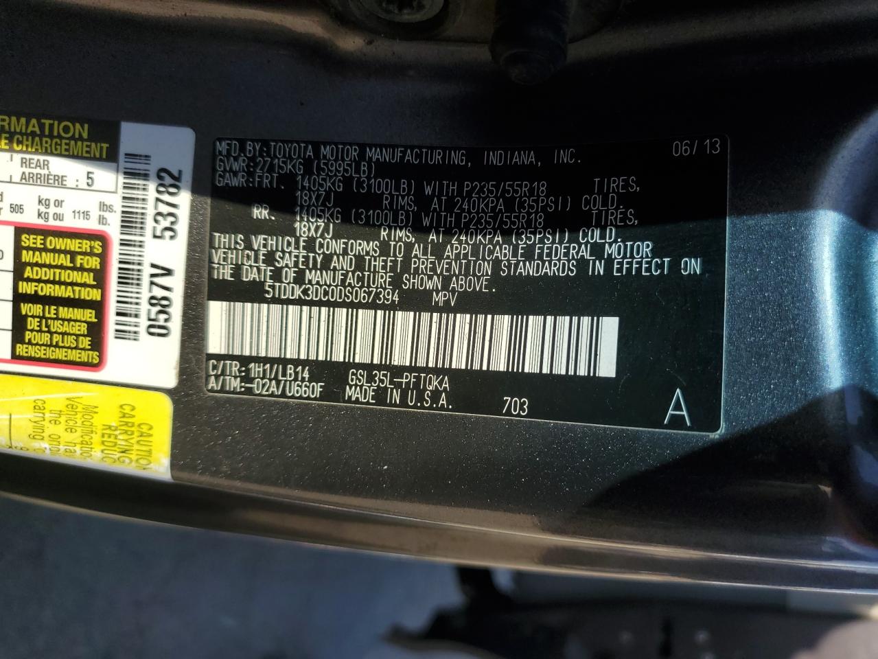 2013 Toyota Sienna - Image 13