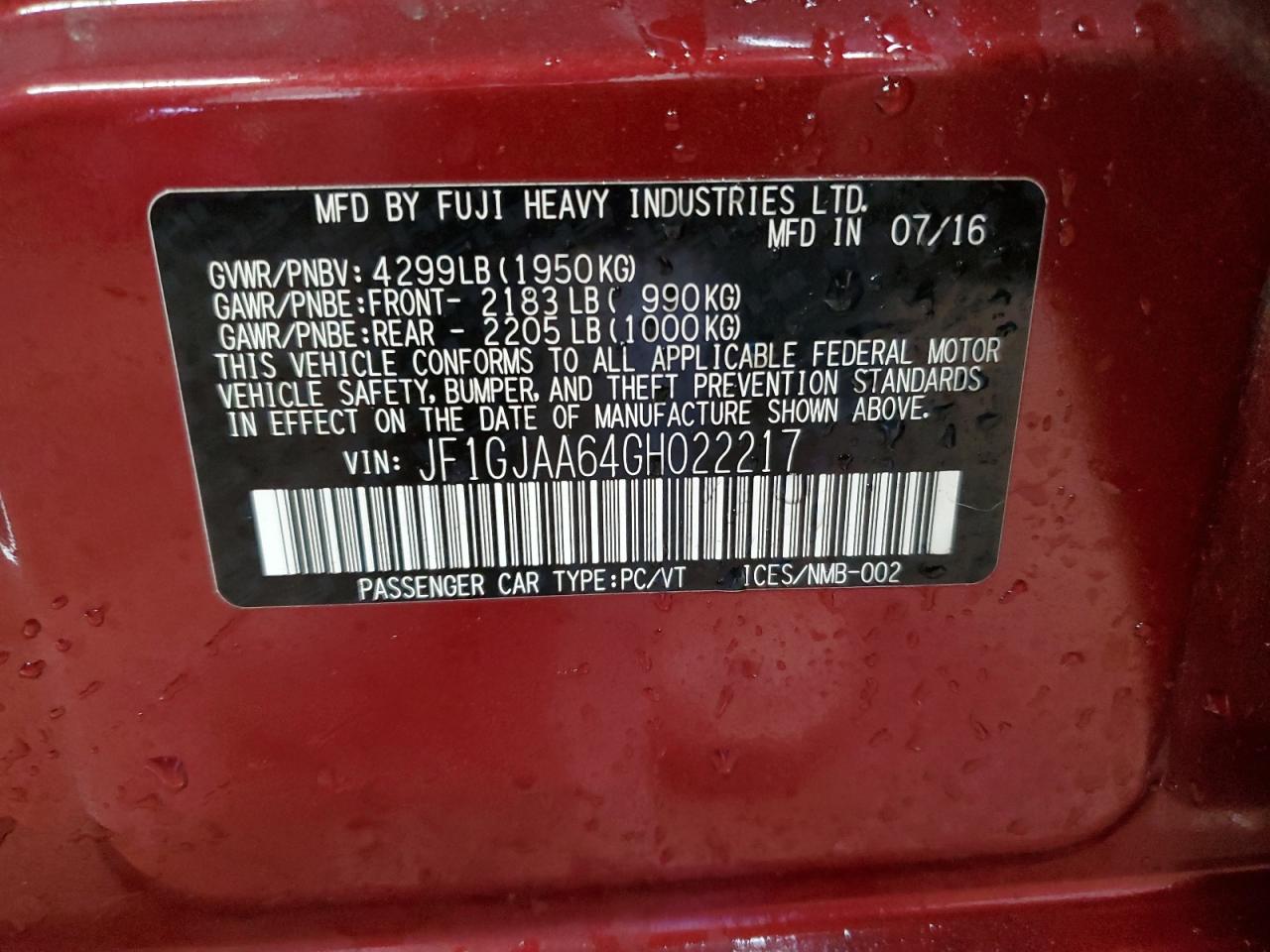 2016 Subaru Impreza - Image 12