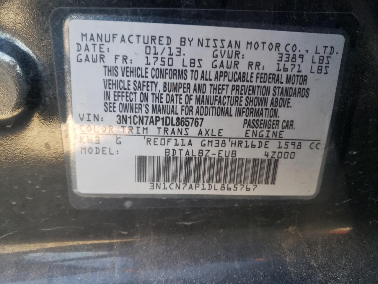 2013 Nissan Versa - Image 12