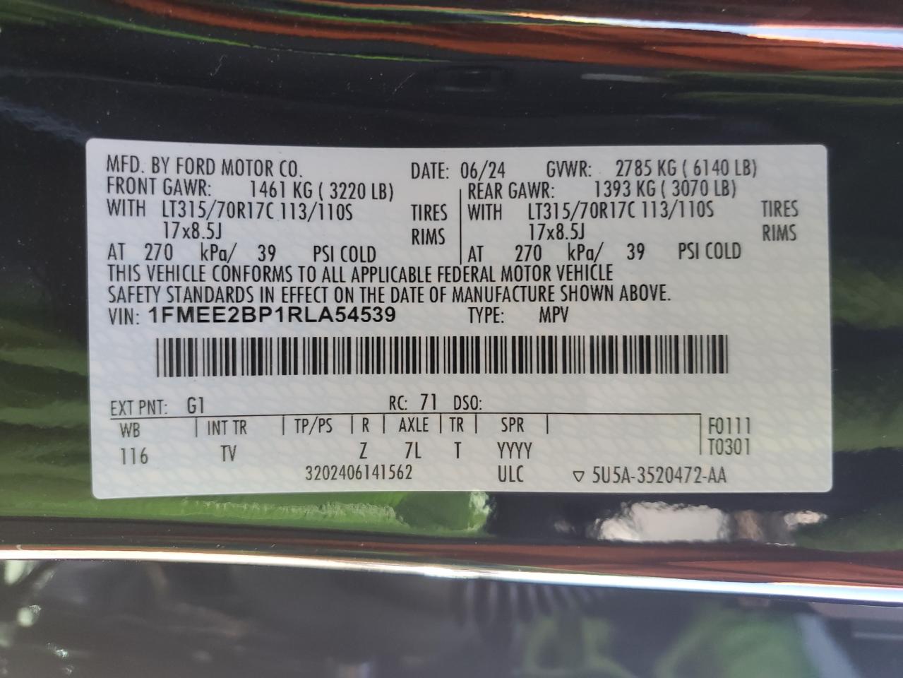 1FMEE2BP1RLA54539 FORD BRONCO WIL 2024