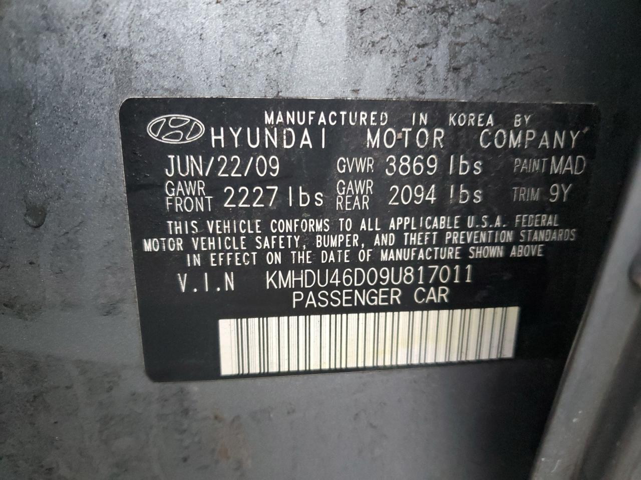 2009 Hyundai Elantra - Image 12