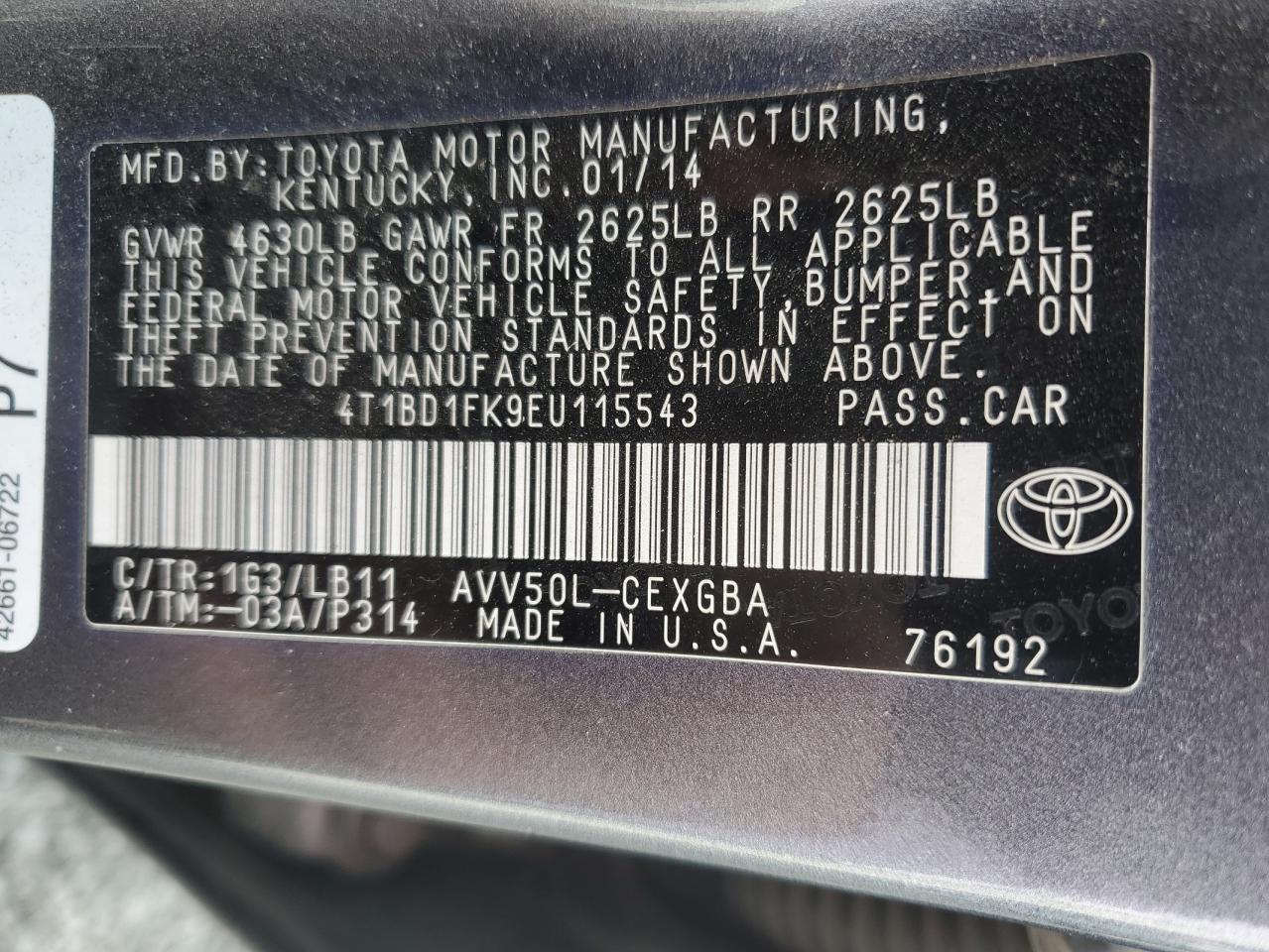 2014 Toyota Camry - Image 14