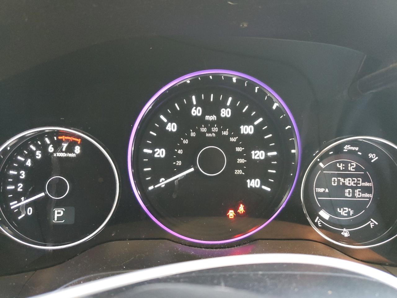 3CZRU6H5XGM722107 HONDA HR-V 2016