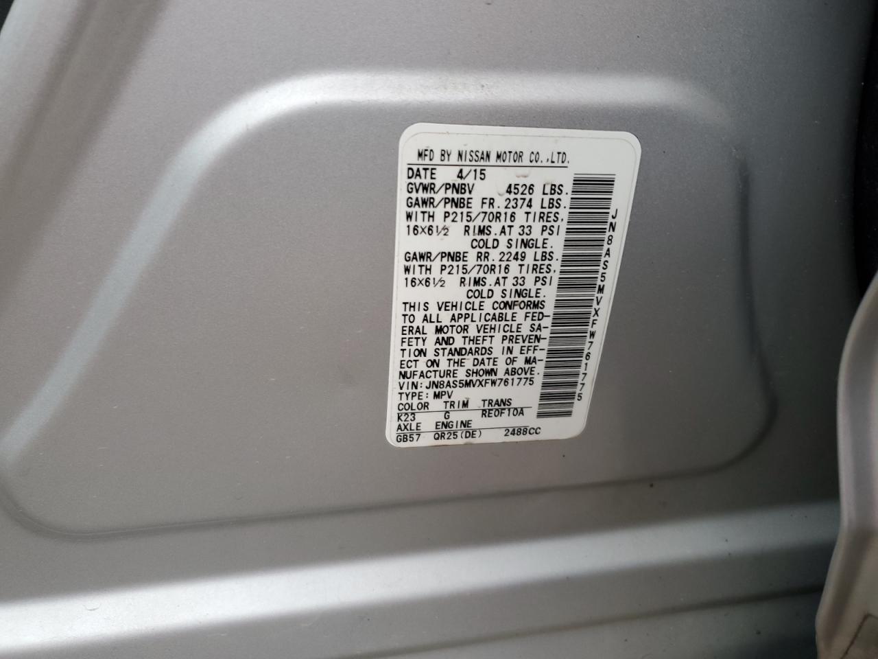 2015 Nissan Rogue - Image 13