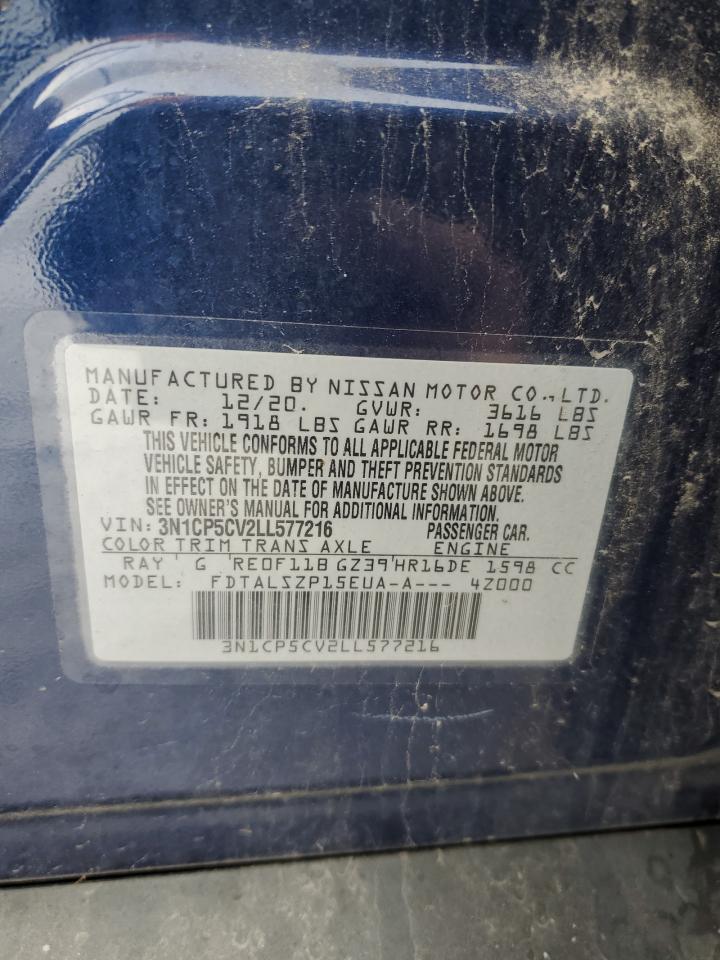 3N1CP5CV2LL577216 NISSAN KICKS 2020