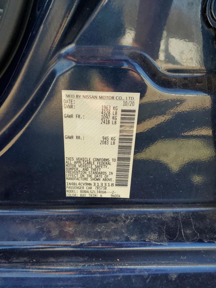 1N4BL4CV9MN313318 NISSAN ALTIMA 2021
