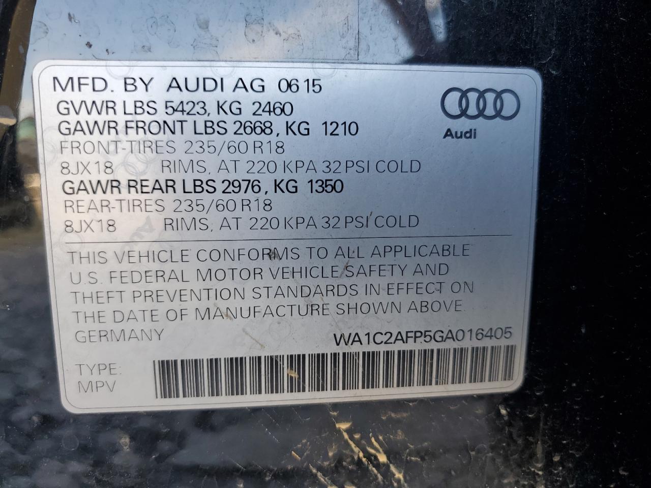 2016 Audi Q5 - Image 12