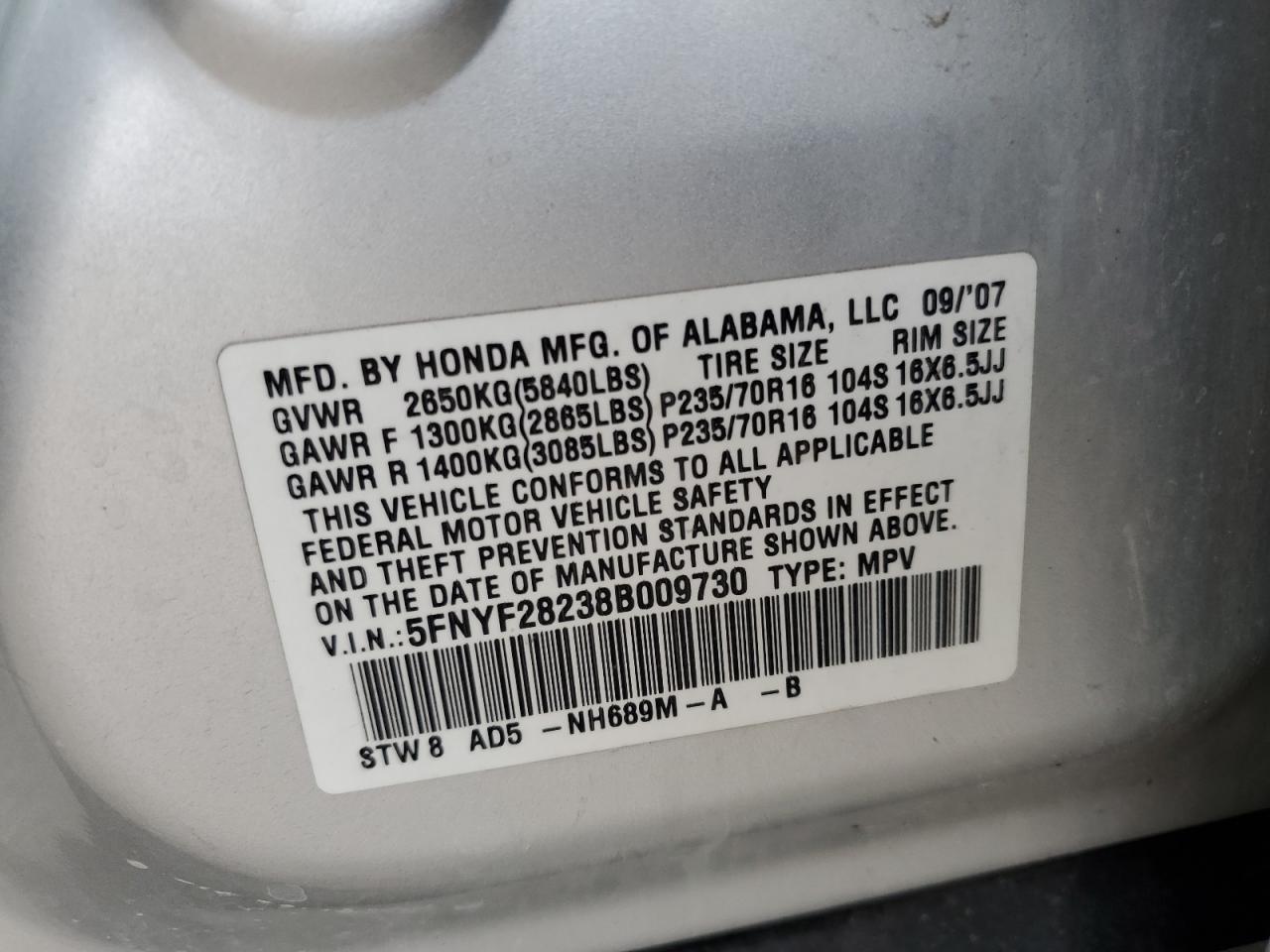 2008 Honda Pilot - Image 12
