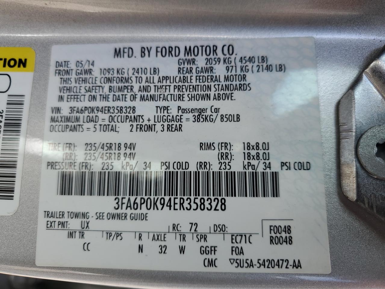 2014 Ford Fusion - Image 14