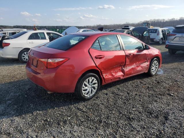  TOYOTA COROLLA 2017 Red