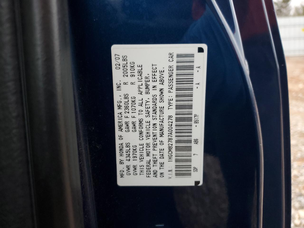 2007 Honda Accord - Image 13