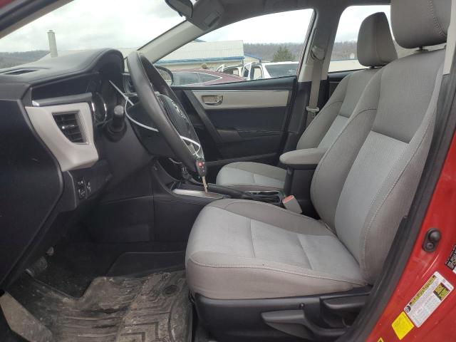  TOYOTA COROLLA 2016 Czerwony
