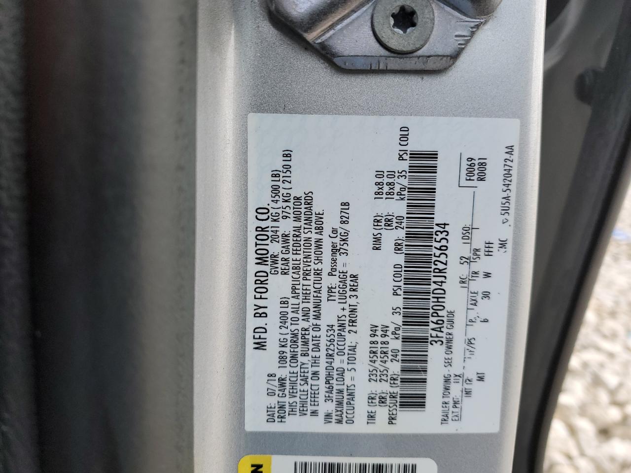 2018 Ford Fusion - Image 12