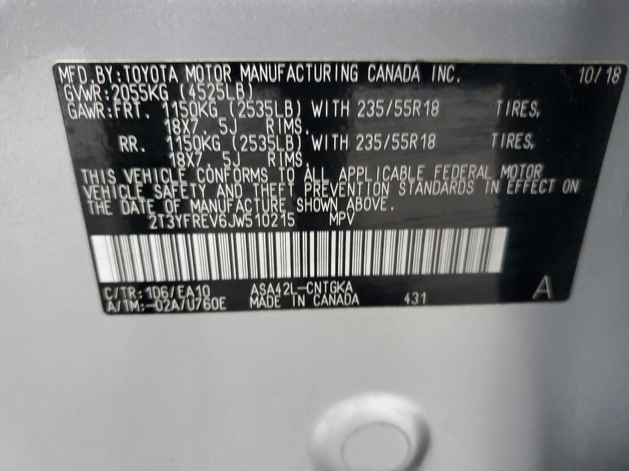 2018 Toyota RAV 4 - Image 15