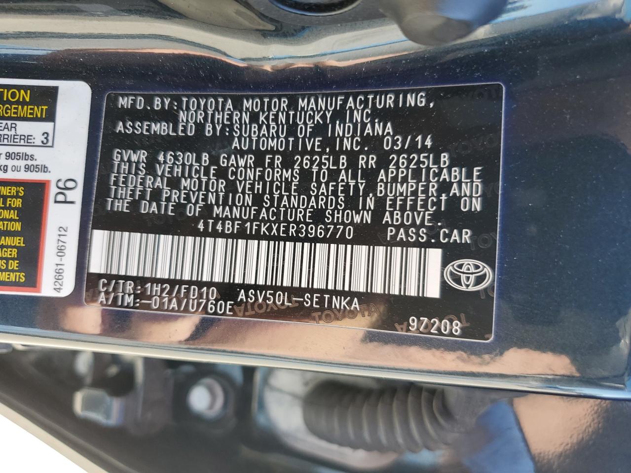 2014 Toyota Camry - Image 12