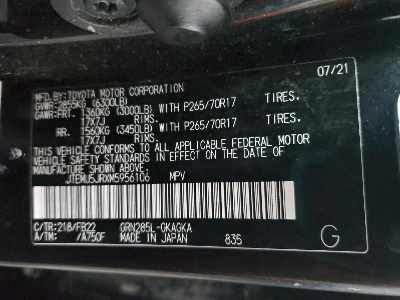 2021 Toyota 4Runner - Image 13