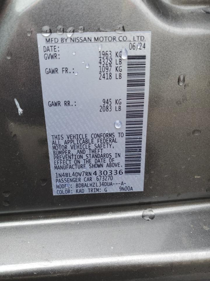 1N4BL4DV7RN430336 NISSAN ALTIMA 2024