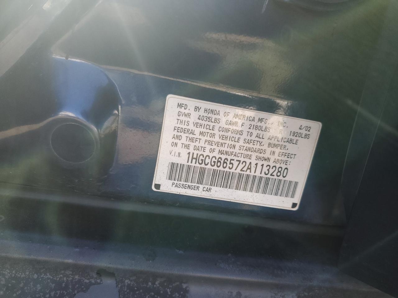 2002 Honda Accord - Image 12