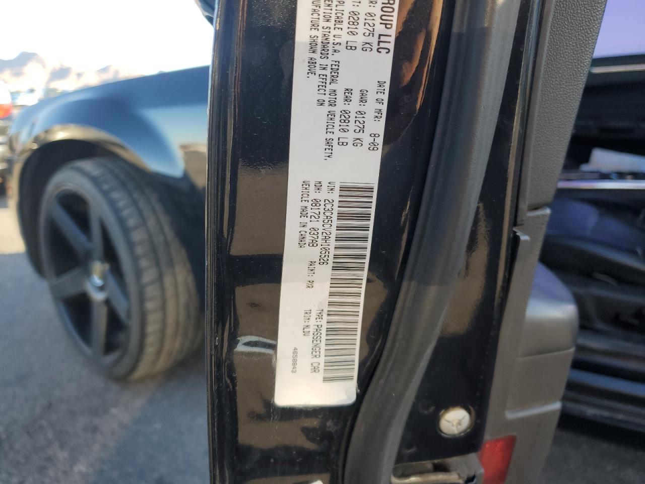 2010 Chrysler 300 Touring VIN: 2C3CA5CV2AH105526 Lot: 45928085