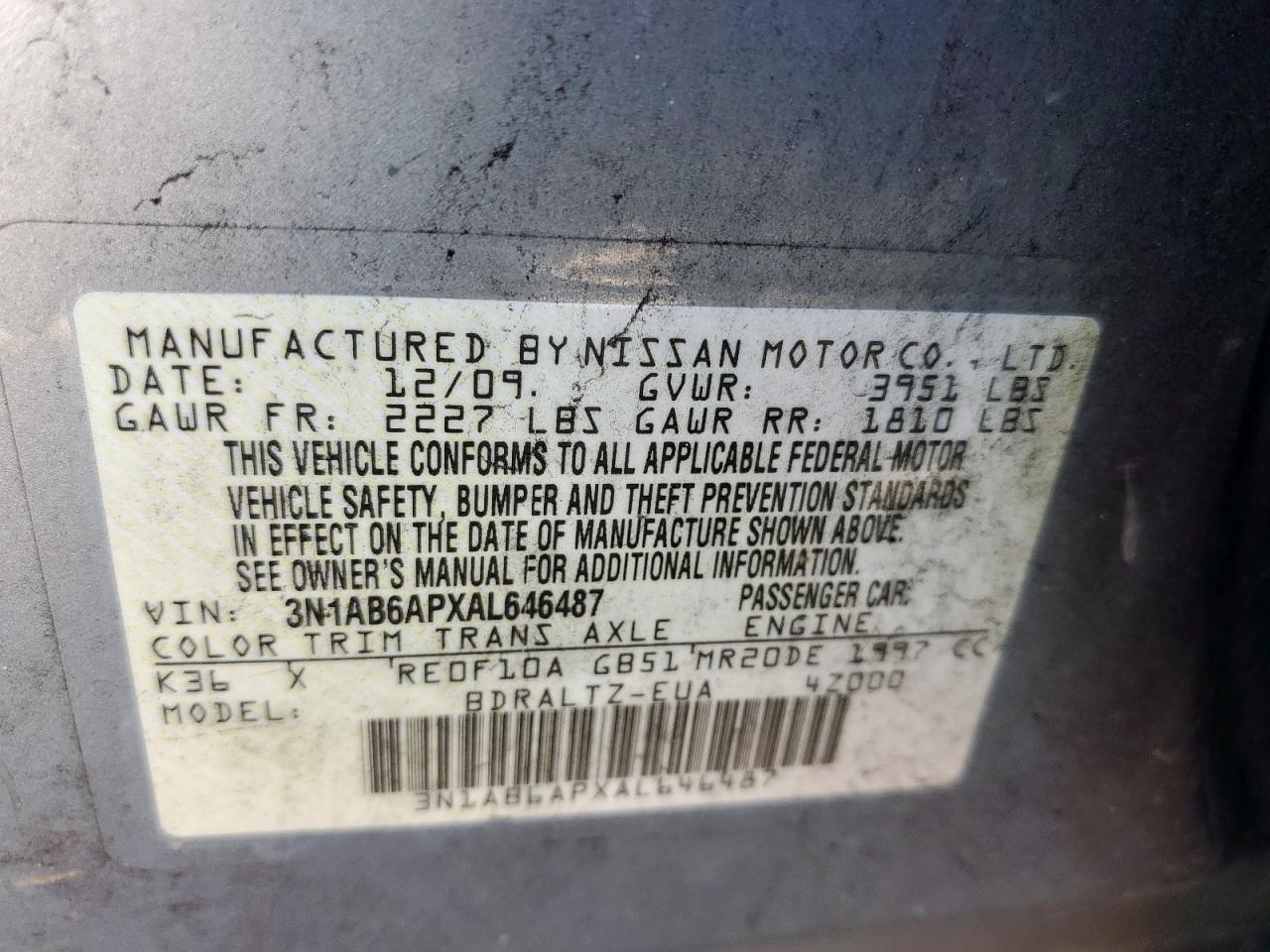 2010 Nissan Sentra - Image 12