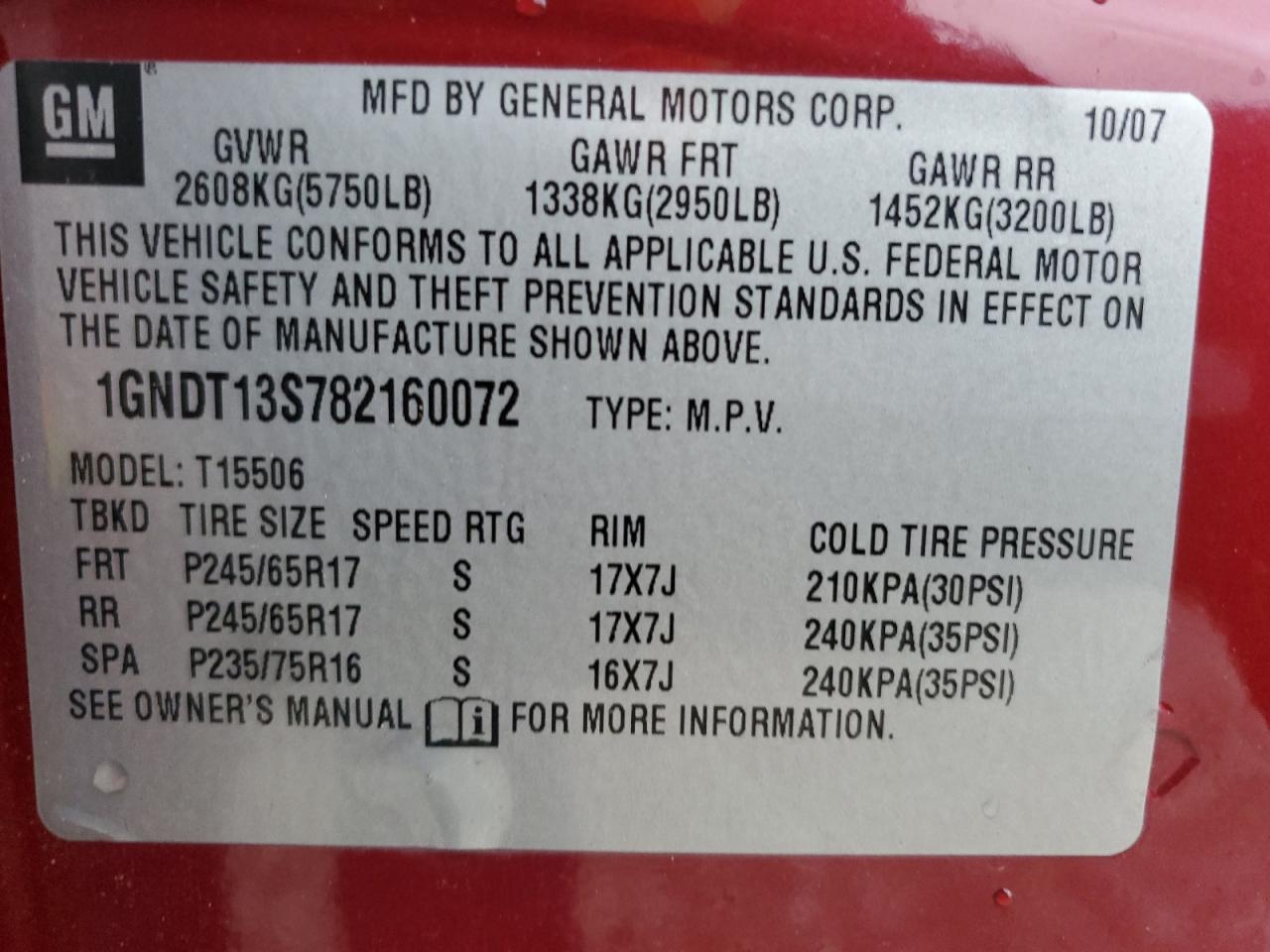 2008 Chevrolet TrailBlazer - Image 15