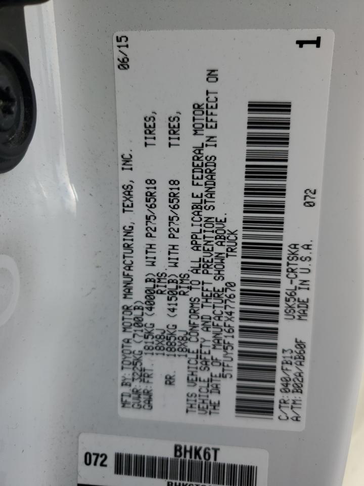 2015 Toyota Tundra - Image 12