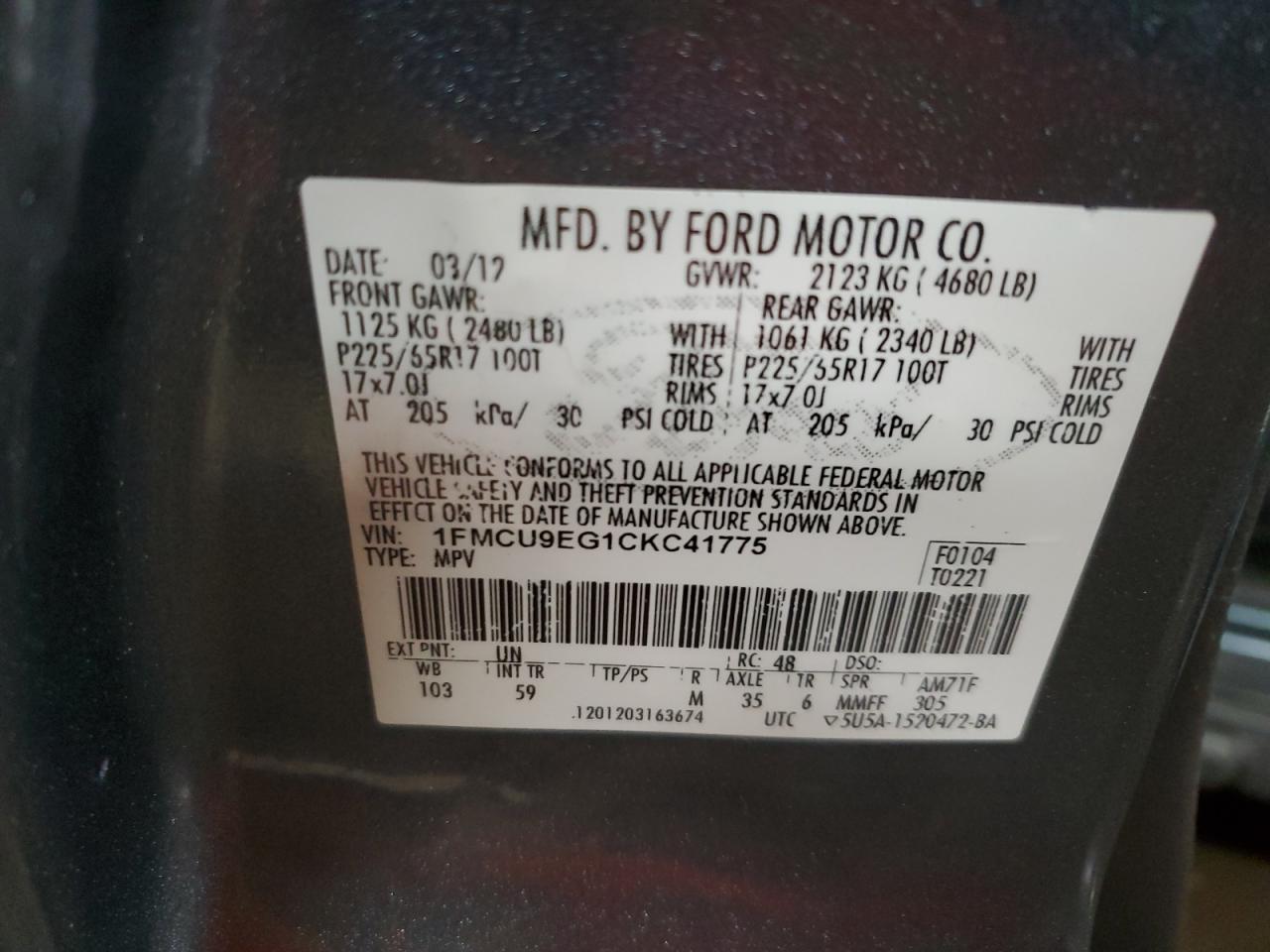 2012 Ford Escape - Image 13