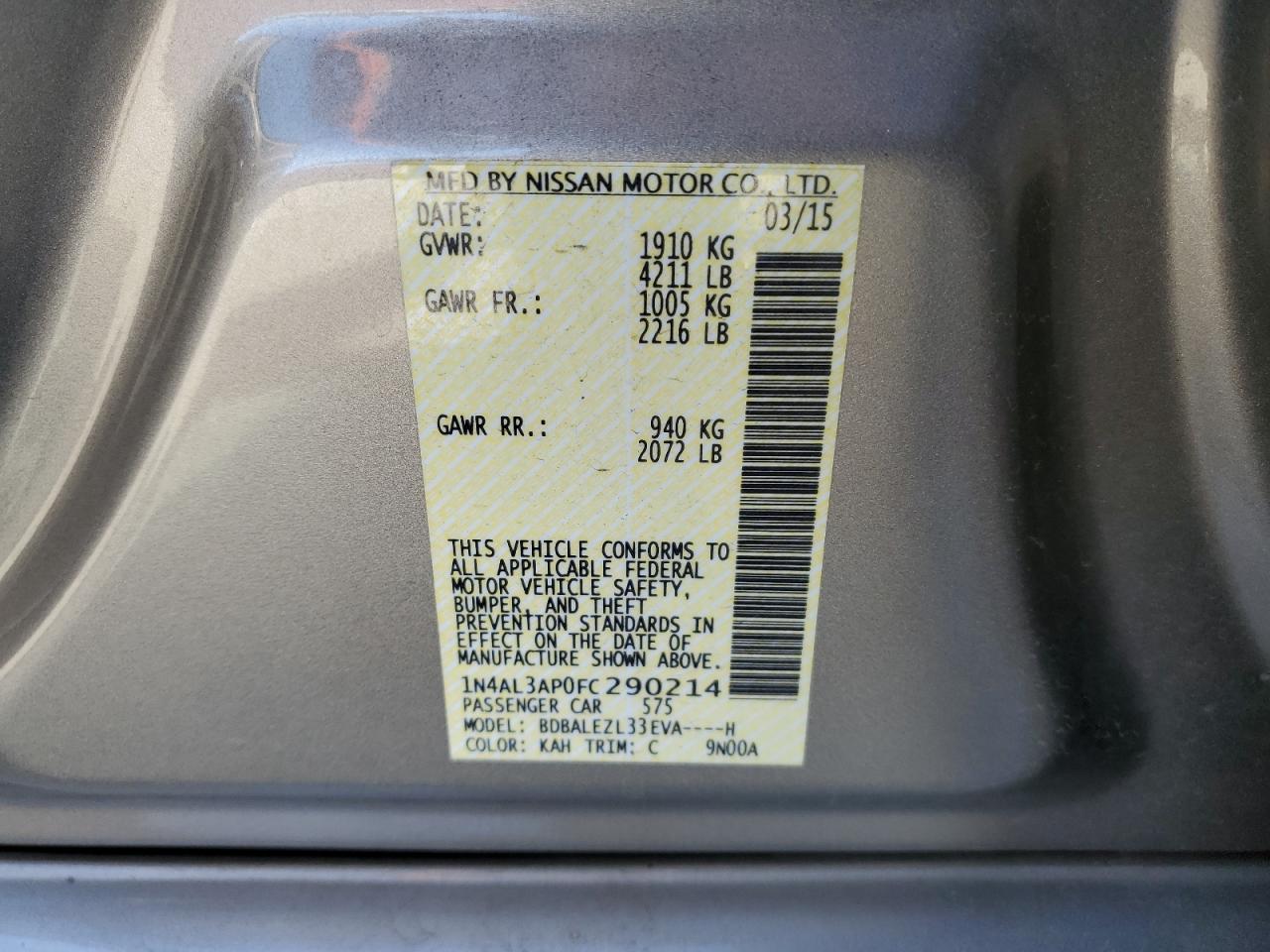 2015 Nissan Altima - Image 12