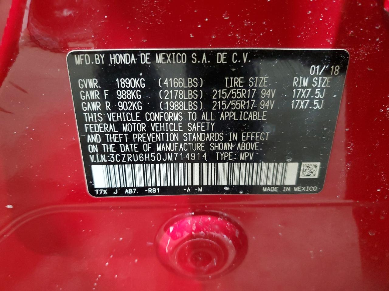 3CZRU6H50JM714914 HONDA HR-V 2018
