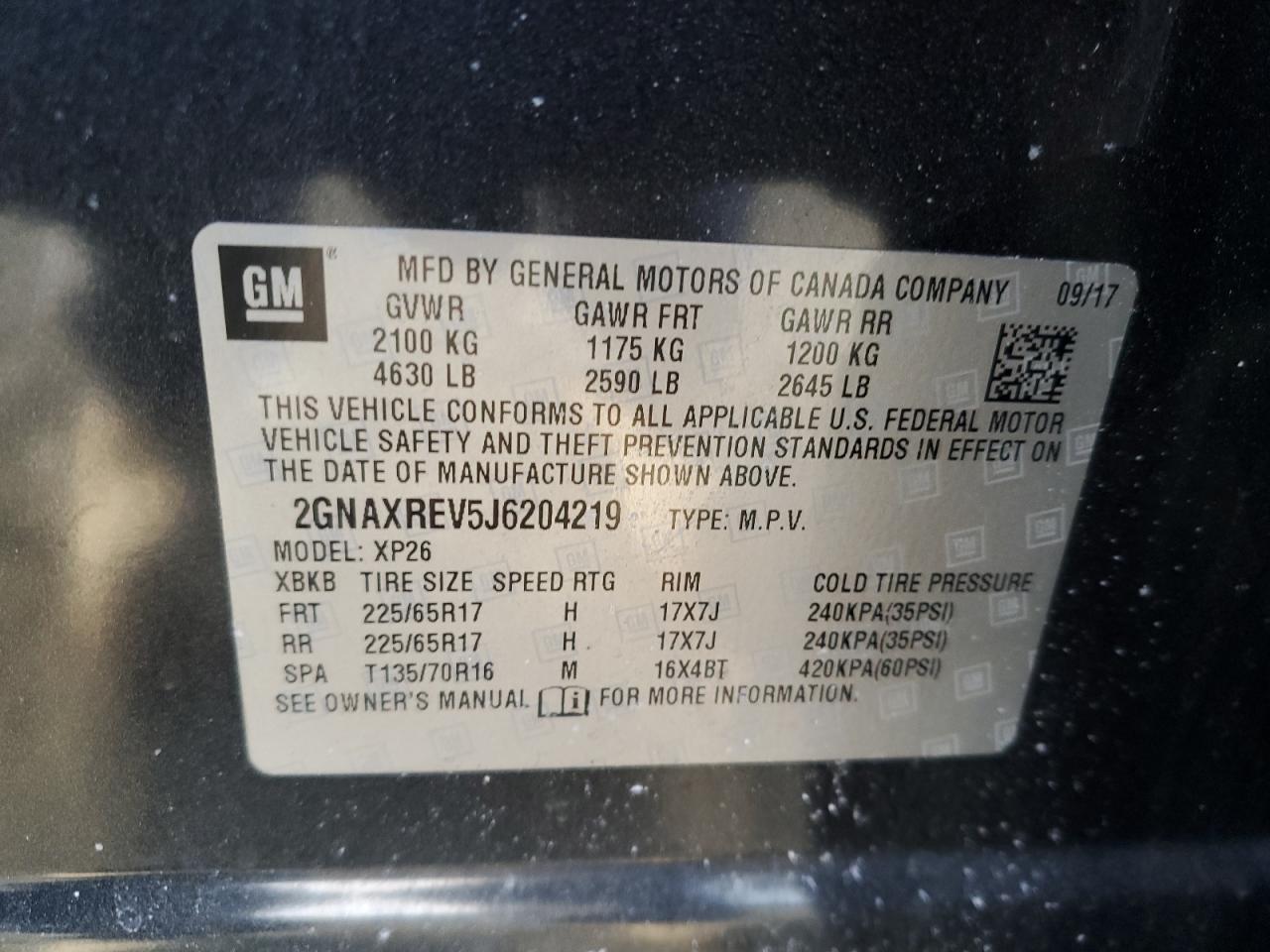 2018 Chevrolet Equinox - Image 13