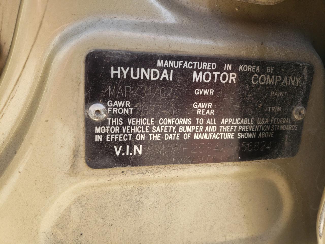 2002 Hyundai Sonata - Image 13