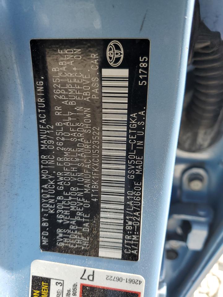 2012 Toyota Camry - Image 12