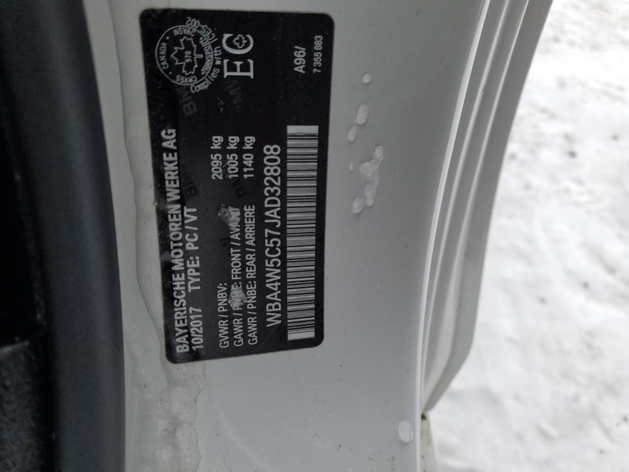 2018 BMW 430Xi VIN: WBA4W5C57JAD32808 Lot: 44377695