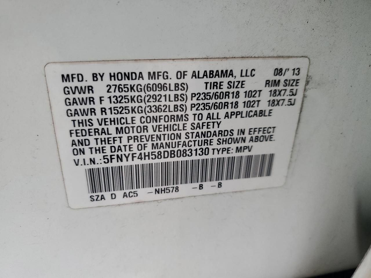 2013 Honda Pilot - Image 12