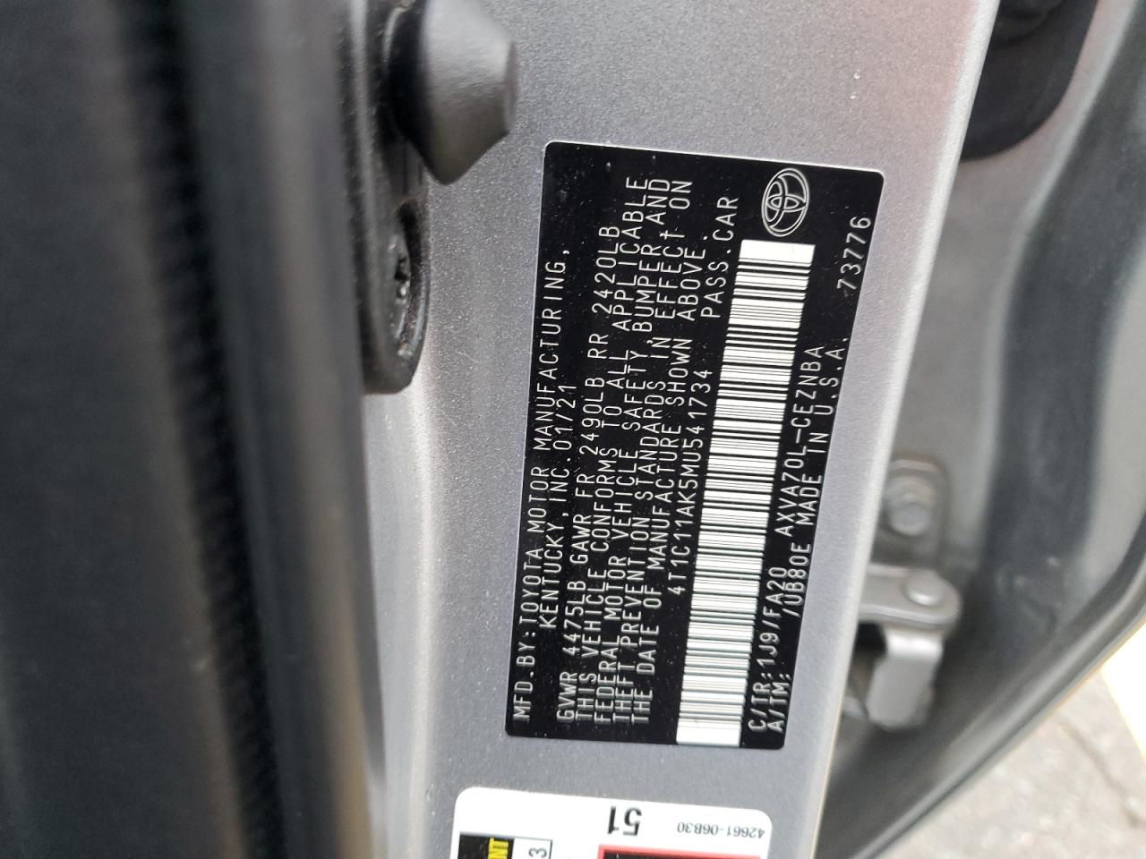 2021 Toyota Camry - Image 12