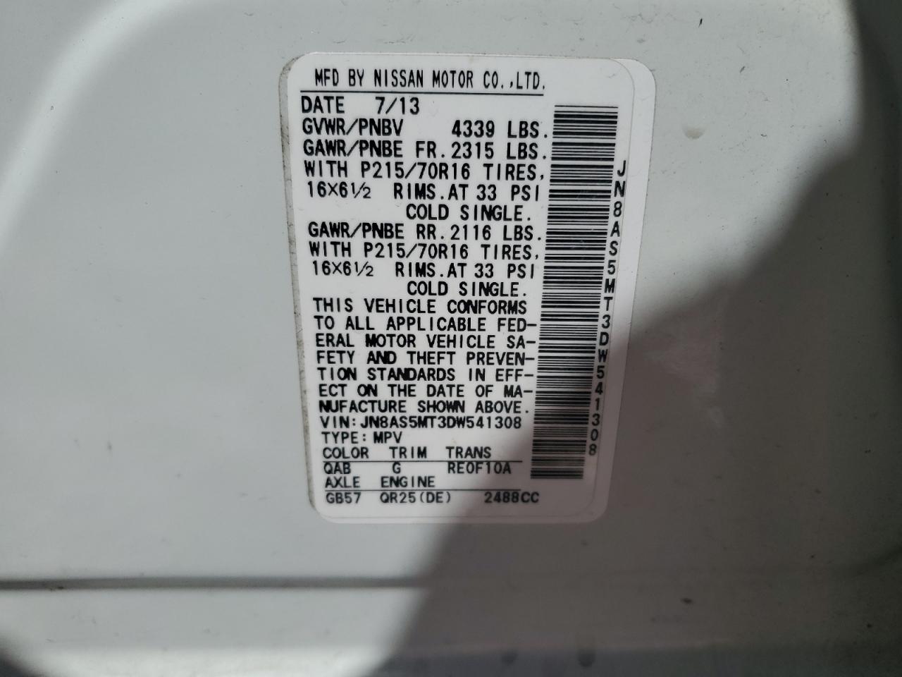 2013 Nissan Rogue - Image 15