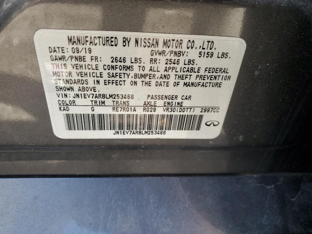 2020 Infiniti Q50 - Image 12