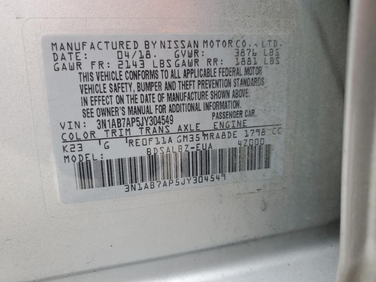 2018 Nissan Sentra - Image 12