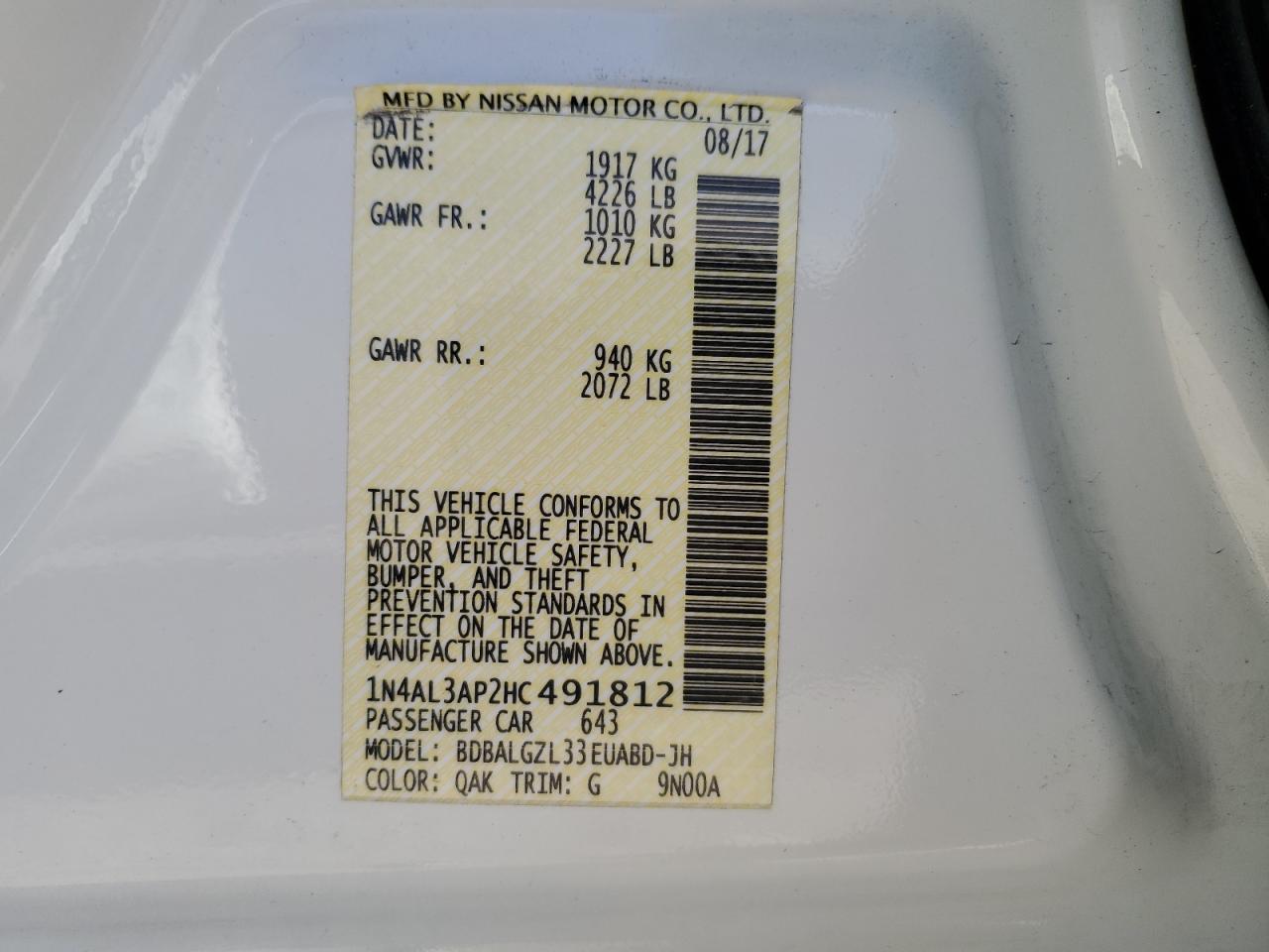 2017 Nissan Altima - Image 14