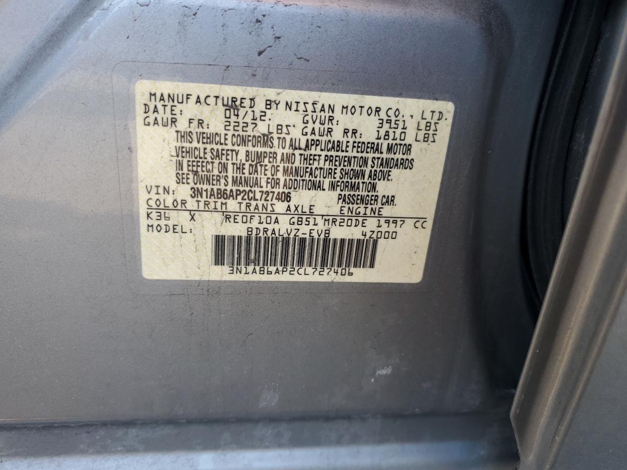 2012 Nissan Sentra - Image 12