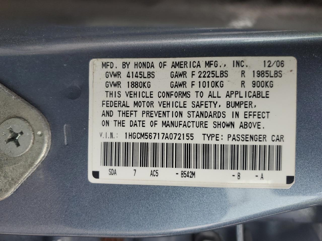 2007 Honda Accord - Image 14