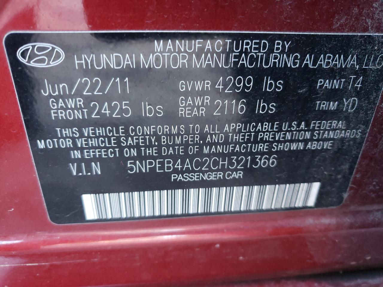 2012 Hyundai Sonata - Image 13