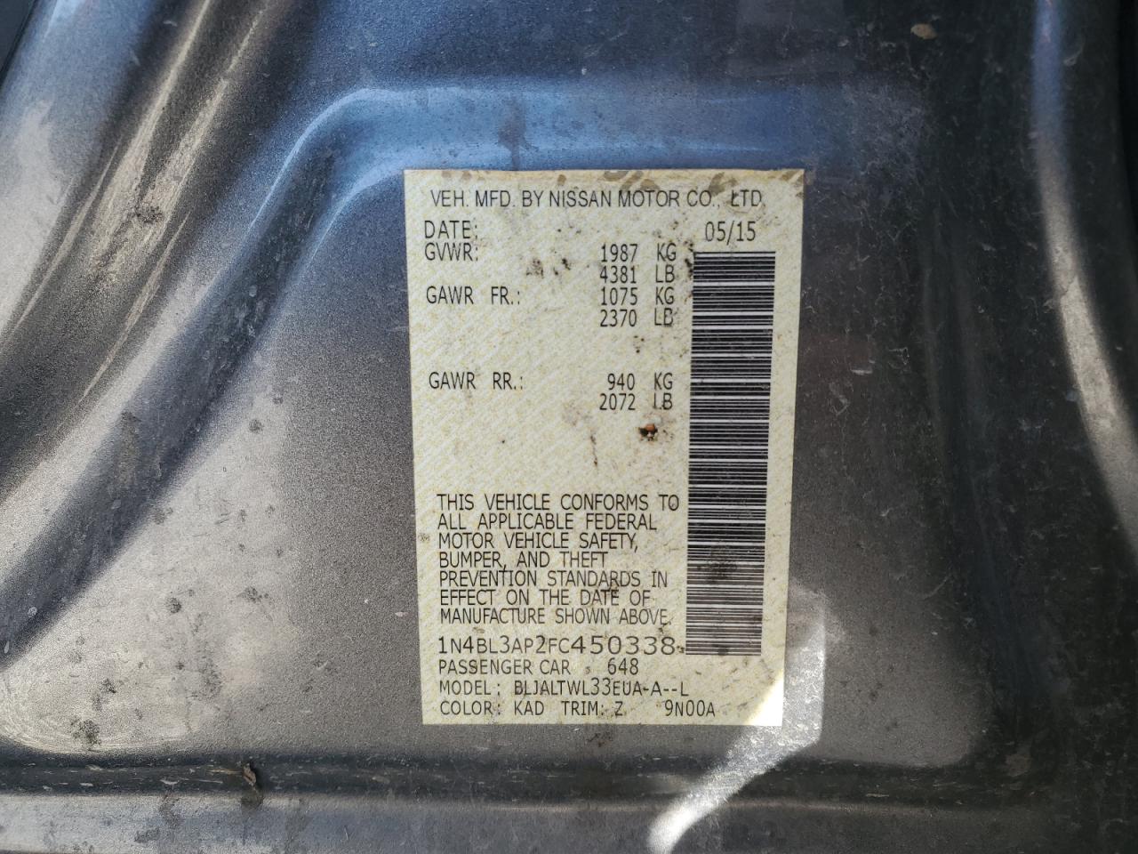 2015 Nissan Altima - Image 14