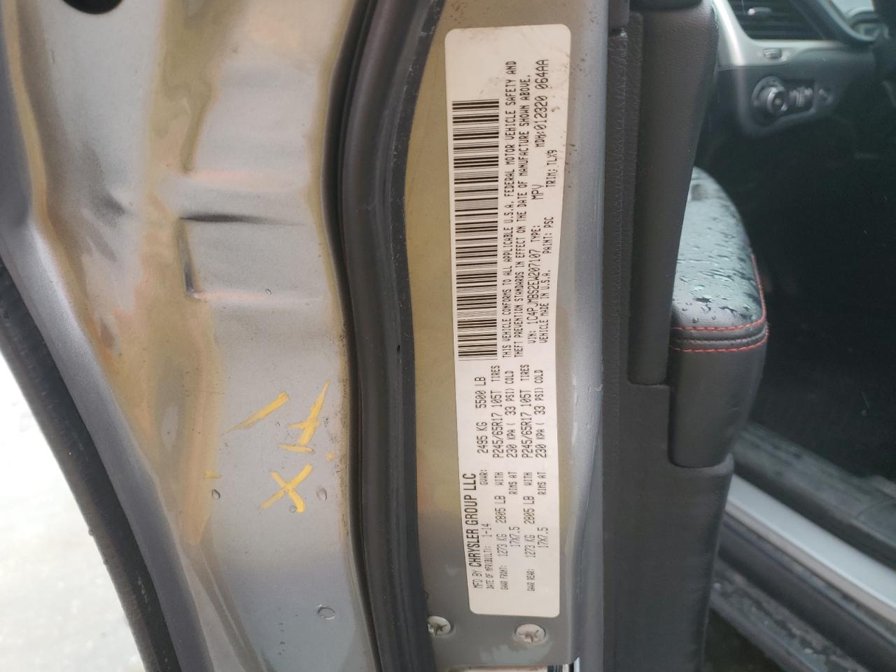 2014 Jeep Cherokee Trailhawk VIN: 1C4PJMBS2EW207107 Lot: 44786775