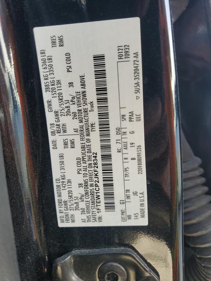 1FTEW1CP2JKF28342 FORD F-150 2018