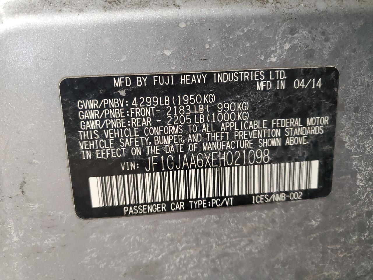 2014 Subaru Impreza - Image 12