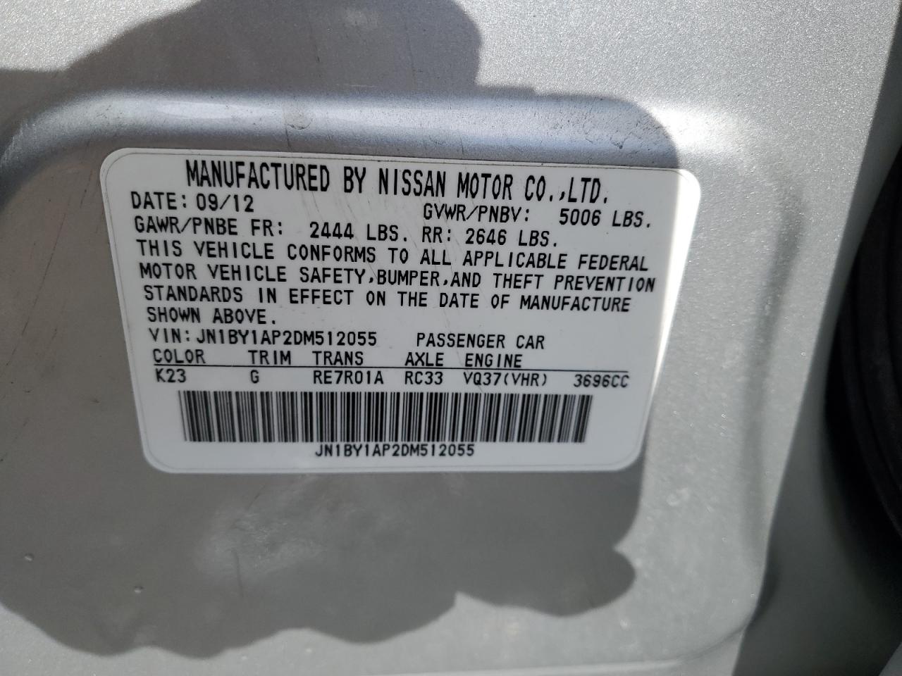 2013 Infiniti M - Image 14