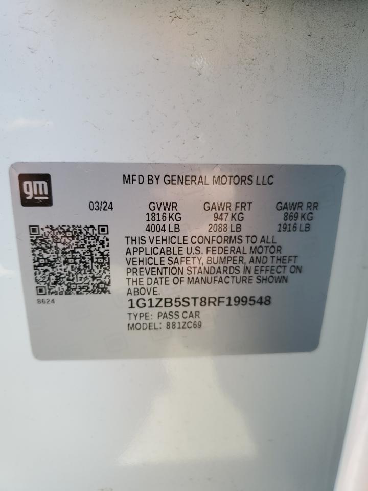 1G1ZB5ST8RF199548 CHEVROLET MALIBU 2024