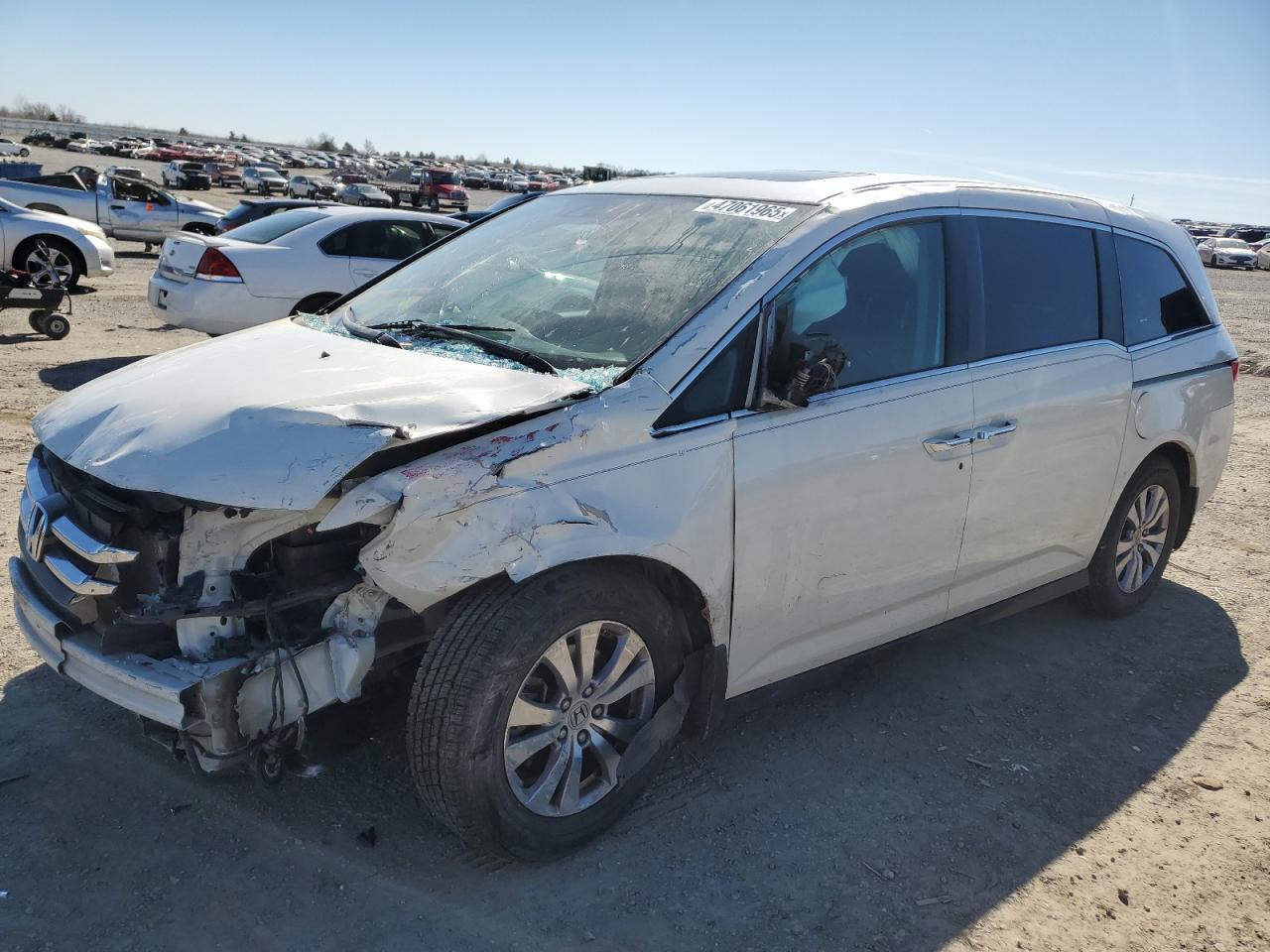 2016 Honda Odyssey Exl للبيع في Earlington، KY - Front End